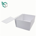 Professionnel blanc art papier carton rigide pliable type logo personnalisé mode boîte d&#39;emballage de papier